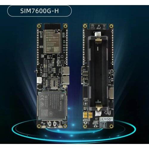 LILYGO® TTGO SIM7600E-H / SIM7600G-H 2R Module ESP32 Chip WiFi BLE 18560 Battery Holder Solar Charger Development Board