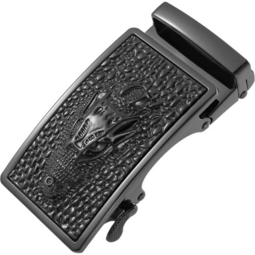 Fashion Mens Business Alloy Automatic Buckle Unique Men Plaque Belt Buckles for 3.5cm Ratchet Men Apparel Accessories LY136-22