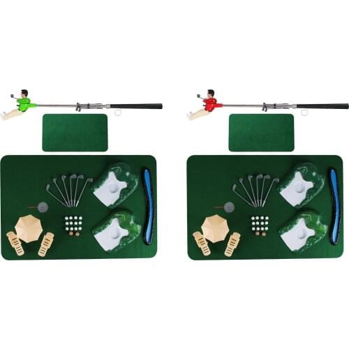 Fashion Mini Indoor Golfer Player Pack for Home Golf Balls Club Putting Game Competition Set for Beginners Children Kids#38