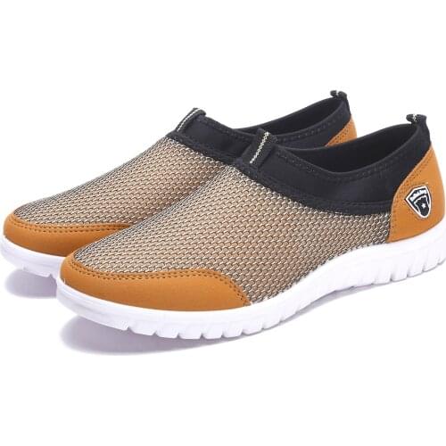 2020 New Summer Mesh Shoe Sneakers For Men Shoes Breathable Mens Casual Shoes Slip-on Male Shoes Loafers Casual Walking 38-48