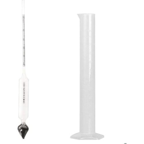 Hydrometer Tester Vintage measuring bottle Set Tools Alcoholmeter Alcohol Meter Wine Concentration Meter 0-50 hydrometer Tools