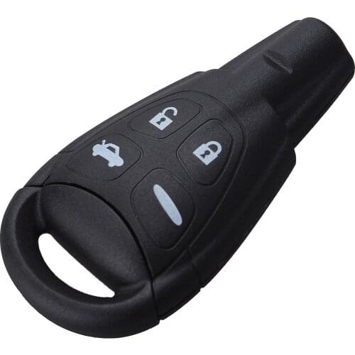 4Buttons Remote Replacement Key Shell Fob Blank Blade For Saab 9-3 Sport Sedan Convertible Sport Combi Wagon 03-07