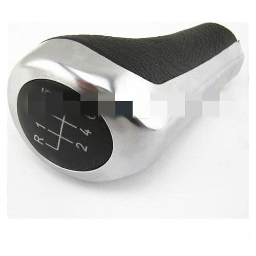 Genuine Leather + Chrome Manual Car 6-speed Gear Shift Knob For Bw 135 Series