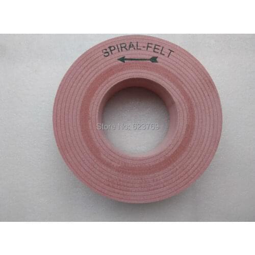 RZZ 150mm Spiral Felt Disc Wool Polish Wheel Replacement for Glass Beveler Machine