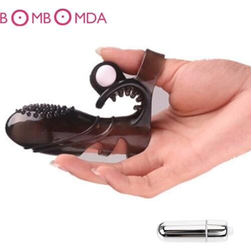 Silicone Finger Bullet Vibrators Vaginal Massager Clitoris G-spot Stimulate Adult Product Sex Toys for Women Female Masturbators