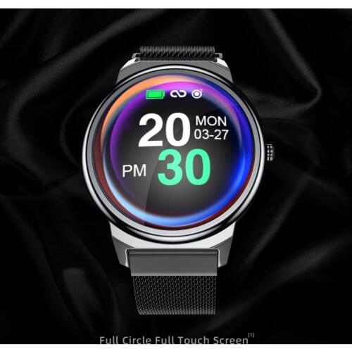 Smart Watch ELF1 Full Touch Round Screen Heart Rate Blood Pressure Monitor Waterproof Smart Watches Men Women for Android
