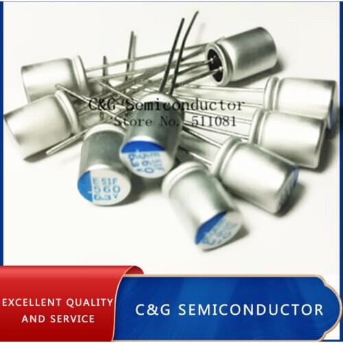 100pcs 6.3V 560UF 6SEPC560MW Solid Capacitor motherboard capacitor