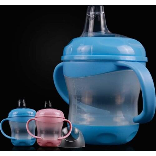 160ML Baby Drinking Cups Water Bottle BPA Free Portable PP Feeding Sippy Bottle Flip Lid Insulated Leakproot Milk Bottle