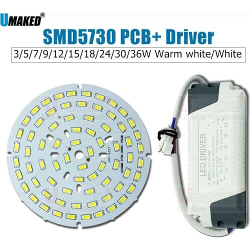 3-100W 5730 SMD Light Board Led Lamp Panel For downlight+ AC 100-240V LED power supply driver,led lighting source, led PCB board