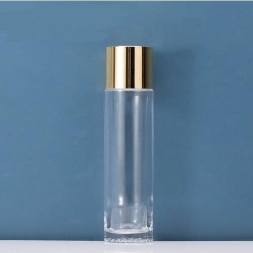 300x Empty Cosmetics Container Beauty Professional Makeup Packaging Accessories Glass Water Toner Bottles 120ml with Gold Cap