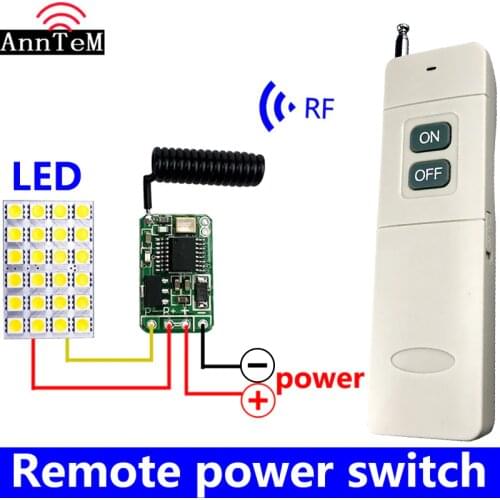 Wireless Remote Control Switch 433mhz 3.7v 4.5v 6v 9v 12v Battery Power Mini Small Controller Module rf Transmitter Receiver ki