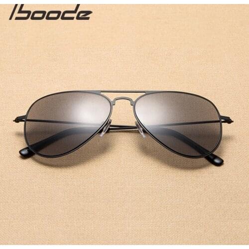 Iboode Retro Pilot Sun Reading Glasses Metal Hyperopia Eyeglasses Women&Men Presbyopic Eyewear Female Male Presbyopic Spectacles