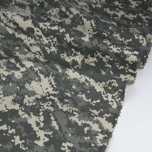 1.48M Width ACU Camouflage Clothing Fabric US Army Gray Beige White Mosaic Digital Camo Cloth Polyester Cotton Twill Fabric
