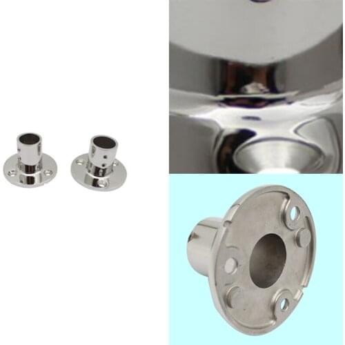 Stainless Steel 90 Degree Round Mirror Polished Flange Pipe Seat