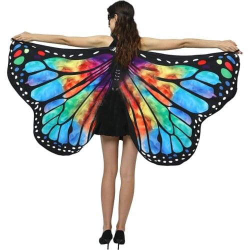 Two-Sides Printed Dancing Butterfly Wings for Girls Women Fashion dance performance Props Butterfly Wings Small Size
