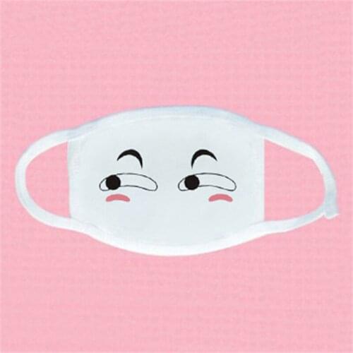 Hot Sell Kawaii Thickened White Mask Cosplay Decoration Funny Expression Protective Dust Cotton Mask Cartoon Jewelry