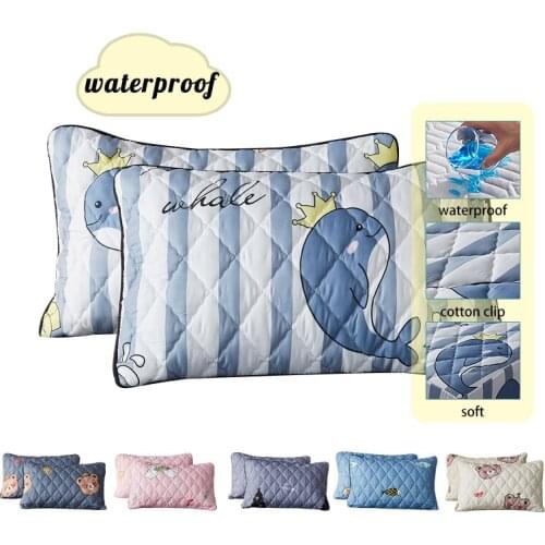 Oil-proof Anti-mite Pillow Protector Waterproof Antibacterial Hygroscopic Breathable Single Mattress Protect Pillowcase
