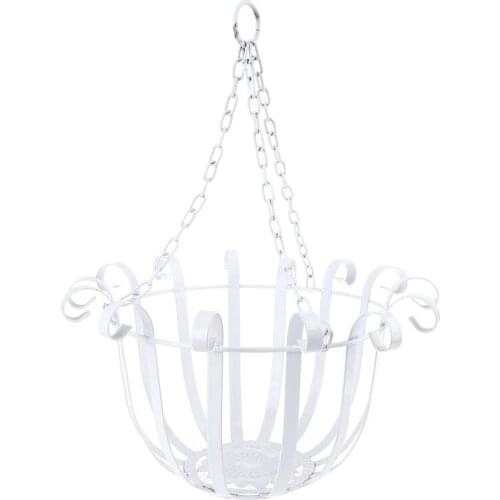 European Style Wall Hanging Flower Pot Support Bracket Hook Iron Hanger Plants Holder Balcony Home Decor