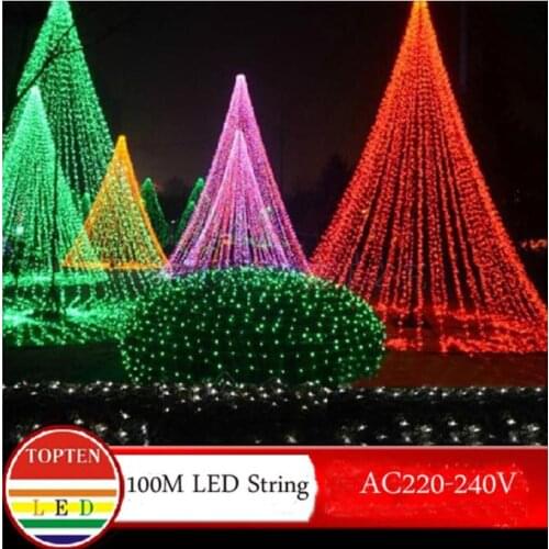 Novelty 600 leds 100M flasher string Lighting for outdoor indoor Wedding Party christmas tree Twinkle Fairy decoration Lights