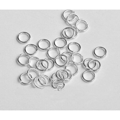 6MM 1000pcs 925 Sterling Silver Jewelry DIY Making Findings 925 Silver Open Jump Ring Silver Components lINKER