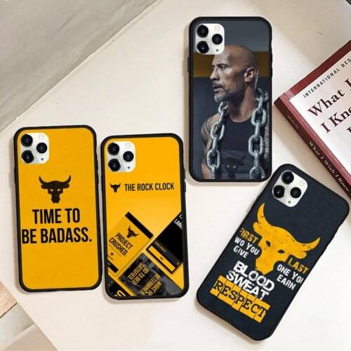 The Rock Dwayne Johnson Ua Phone Case Rubber for iPhone 12 pro max mini 11 pro XS MAX 8 7 6 6S Plus X 5S SE 2020 XR case