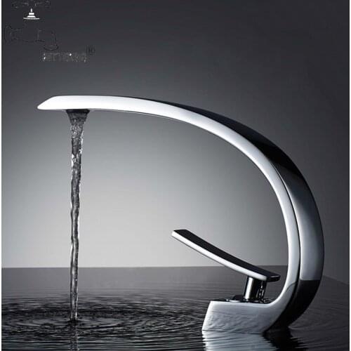 Mixer Luxury Basin Faucets Modern Brass Elegant Faucets Deck Mount Chrome Sink Crane Bathroom Black Taps Sanitary Ware Faucets