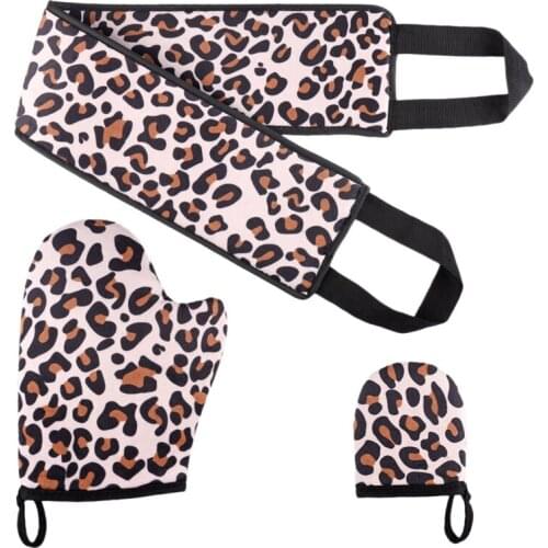 Self Tanning Mitt Applicator Set 3 in 1 Exfoliating Glove,for Your Back,Face Mitt for Lotions Mousses and Creams