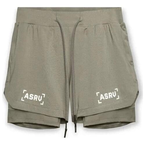 2 In 1 Shorts Men Running Shorts Quick Dry Workout Jogging Gym Fitness Sport Short Athletic Mens Running Sweatpants Pockets 5XL