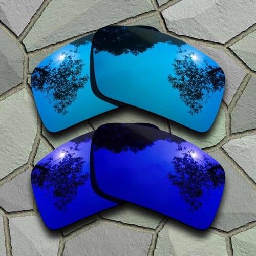 Sky Blue&Violet Blue Sunglasses Polarized Replacement Lenses for Oakley Eyepatch 2