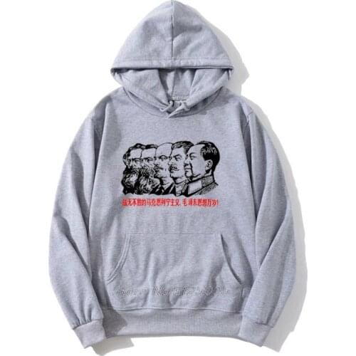 Boardrippaz hoodies Kommunist Idole Communist Icons Marx Stalin Lenin Mao Engels Hoodie Men Fleece Sweatshirt Hoody Streetwear