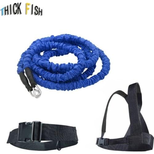 50LB Double resistance band training pull rope stretch rope track and field track and field running explosive force jumping