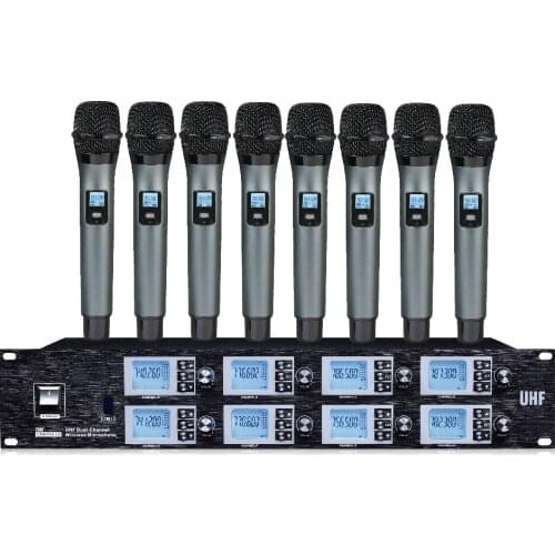 UHF 8 Channels Wireless Microphone mic System draadloze microfoon