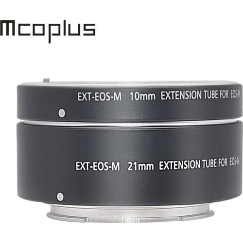 Mcoplus Metal TTL Auto Focus Macro Extension Tube Ring 10mm 21mm for Canon EF-M mount M M2 M3 M5 M6 II M10 M50 M100 M200