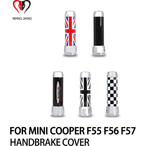 Handbrake Replacement For Mini Cooper F55 F56 F57 1PCS Shell Cover Lever Case Grip Alloy Carbon Fiber Auto Indoor Decorations