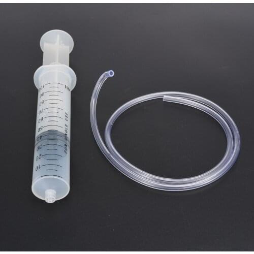 1pc Large Plastic Syringe 100ml Measuring Syringe With 80cm Clear Tube Pipe For Nutrient Sterile Cat Feeding Accessories