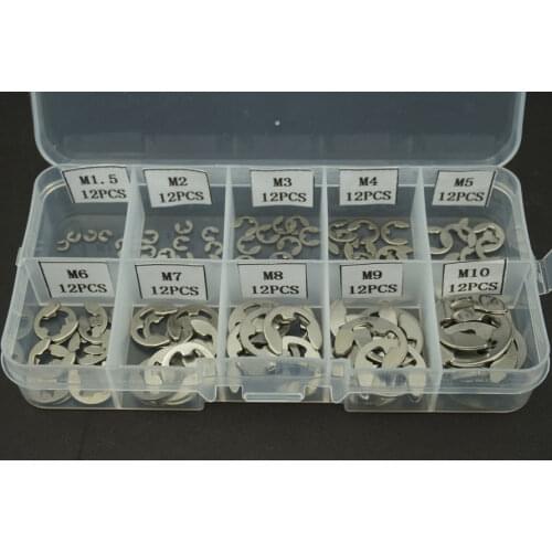 120PCS/Lot 304 Stainless Steel High Quality Stainless Steel D Shape Ring Snap Hook Clasps Clips M1.5~M10