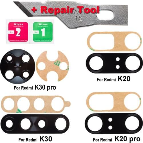 1set Brand New Back Camera Glass Lens+Sticker For Xiaomi Redmi Note 9 9s 9pro Camera Lens For Xiaomi 10