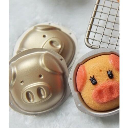 3D cartoon pig cake mold Cakes Molds Non-Stick Metal Bake Mould Cake Supplies Cake Decor Biscuit Pastry mold