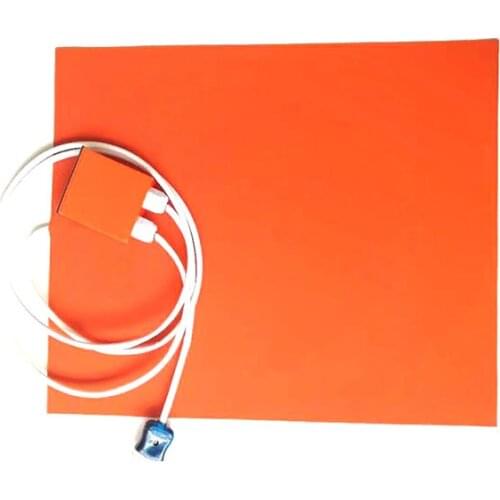 400*500*1.5mm heat bed for 3d printer 120v 1000w digital thermostat on wire 1000mm lead wire come out from middel of short