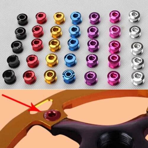 5Pcs Aluminium Alloy Bicycle Bike Chain Wheel Crankset Disc Screw Accessories