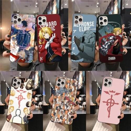 Anime Fullmetal Alchemist Phone Case For iphone 12 11 Pro Max Mini XS Max 8 7 6 6S Plus X 5S SE 2020 XR cover