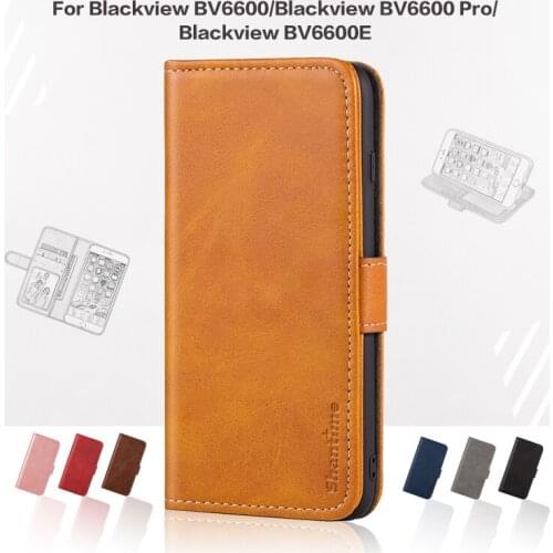 Flip Cover For Blackview BV6600 Business Case Leather Luxury With Magnet Wallet Case For Blackview BV6600 Pro Phone Cover