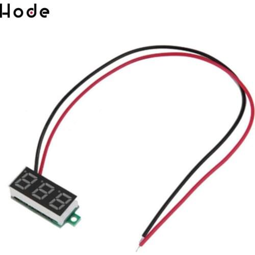 0.28 Inch 2.5V-30V Mini Digital Voltmeter Voltage Tester Meter LED Screen Electronic Parts Accessories Digital Voltmeter