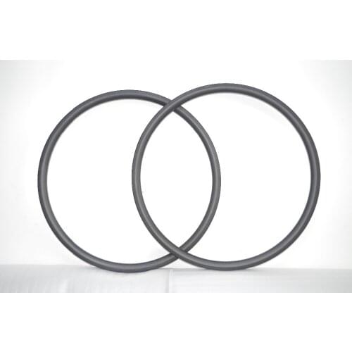 DEERACE 14 inch Carbon Road Clincher Bicycle Rims 30mm Deep 30mm Wide Wheel Rim 14'' BSD 255mm for Folding Bike Balance Bicycle