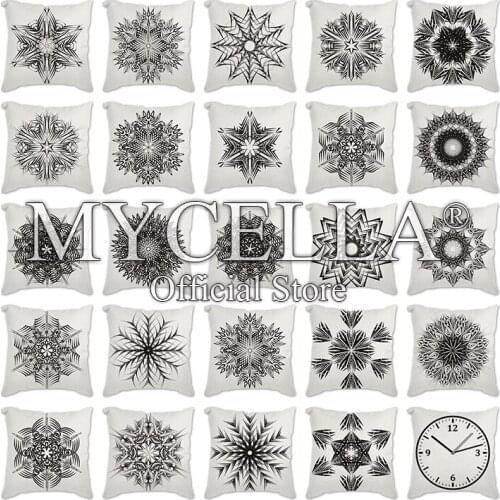 Nordic Home Decorative Throw Pillows Vintage Decorative Cushion Covers Luxury Living Room Cushions Black Pillowcase 45*45cm