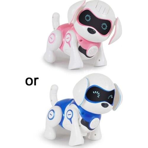Electronic Animal Pet Intelligent Robot Dog Cool Breathing Lights Robot Puppy