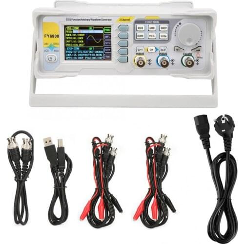 FY6900 Signal Frequency Meter Sine 0-20 MHZ 2.4in TFT Screen Multi-Functional Digital Signal Generator Signal Counter
