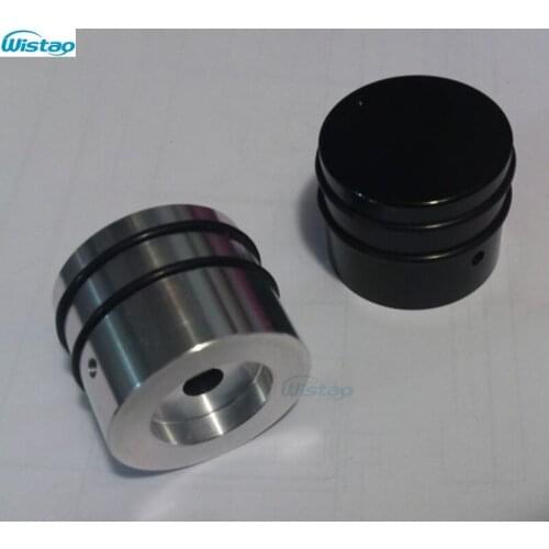 IWISTAO Solid Potentiometer Knob Outer OD30mm H25mm ID6mmWith Ring Whole Aluminum Switch for HIFI Amp Silver DIY Free Shipping