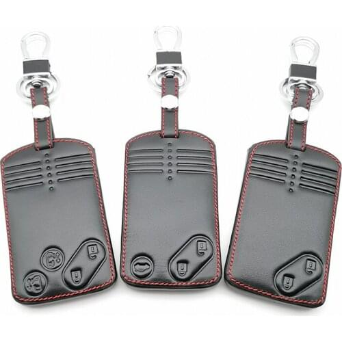 2/3/4 Buttons Remote Card Key Leather Cover For Mazda 2 3 5 Premacy Miata 6 8 RX8 MX5 M8 CX-7 CX-9 Verisa MPV Protector Fob