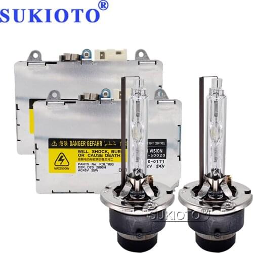 SUKIOTO OEM DDLT002 KDLT002 85967-50020 D2S D2R HID Xenon Ballast Kit 35W D2S 6000K 4300K 8000K HID Lamp Bulbs For Subaru Legacy